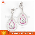 Thailand fashion new style unique sterling silver 925 ladies teardrop shape big new earrings